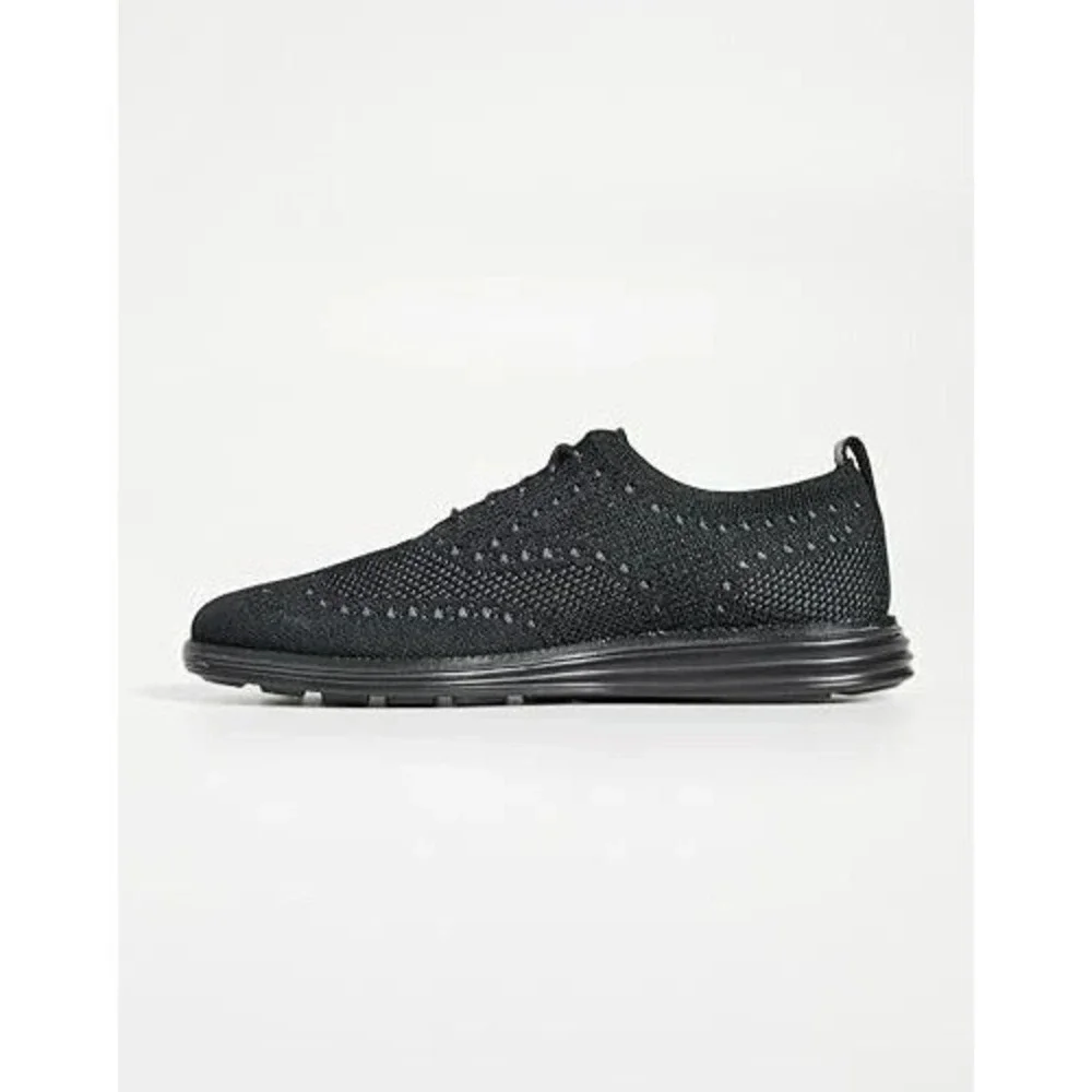 Cole Haan Original Grand Stitchlite Wingtip Mens Size 13 Black Shoes C28443 -NEW